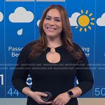 Violeta Yas’s black o-ring cutout dress on NBC News Daily