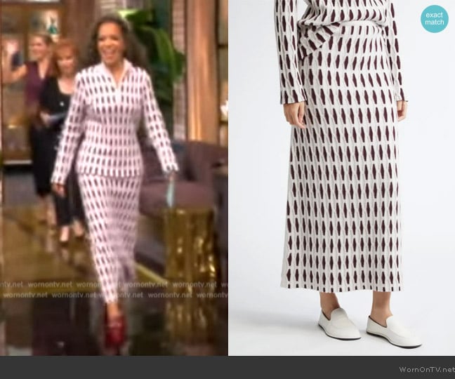 Zankov Elisabetta Knit Wool Skirt worn by Sunny Hostin on The View