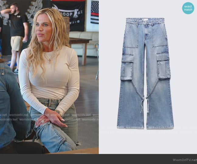 Zara Cargo Jeans worn by Jennifer Pedranti on The Real Housewives of Orange County