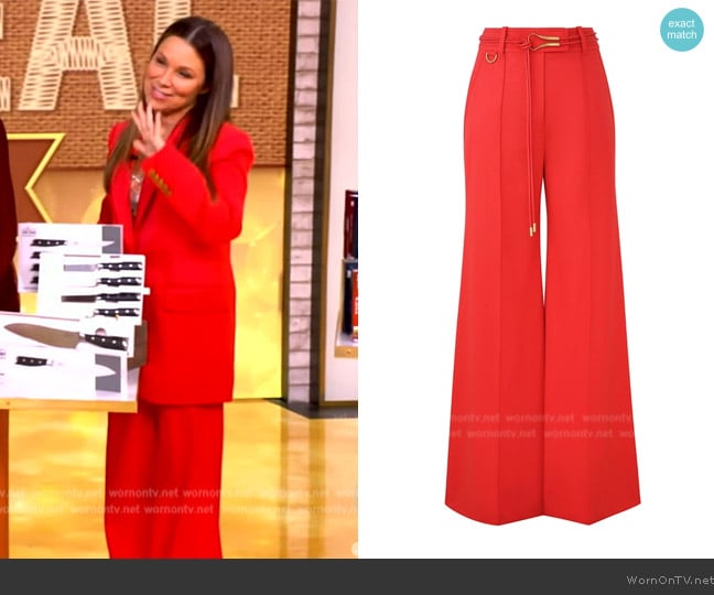 Zimmermann Crush Tailored Pants worn by Gretta Monahan on The View