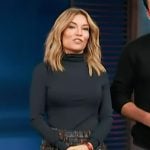 Kit’s tweed mini skirt on Access Hollywood