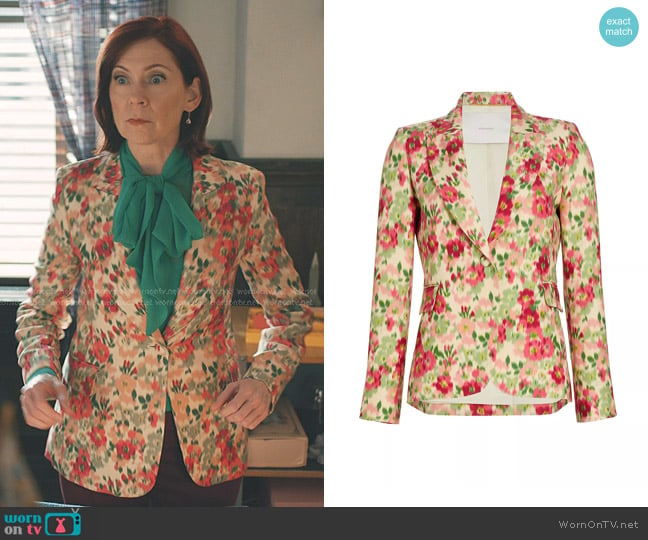 Elsbeth’s floral print blazer on Elsbeth