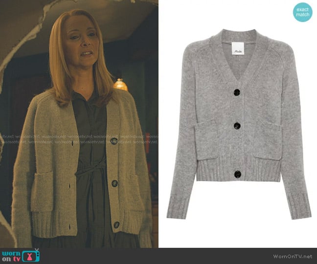 Lydia’s gray knit cardigan on No Good Deed