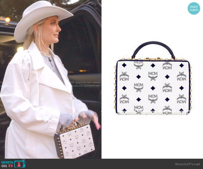 MCM Berlin Visetos Small Bag worn by Erika Jayne on The Real Housewives of Beverly Hills