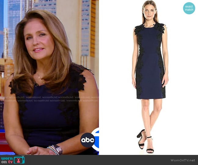 Betsey Johnson Scuba Crepe Dress worn by Michelle Charlesworth on Good Morning America