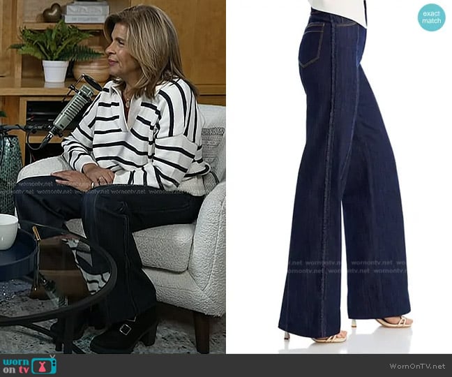 Cinq a Sept Francine High Rise Jeans in Indigo worn by Hoda Kotb on Today