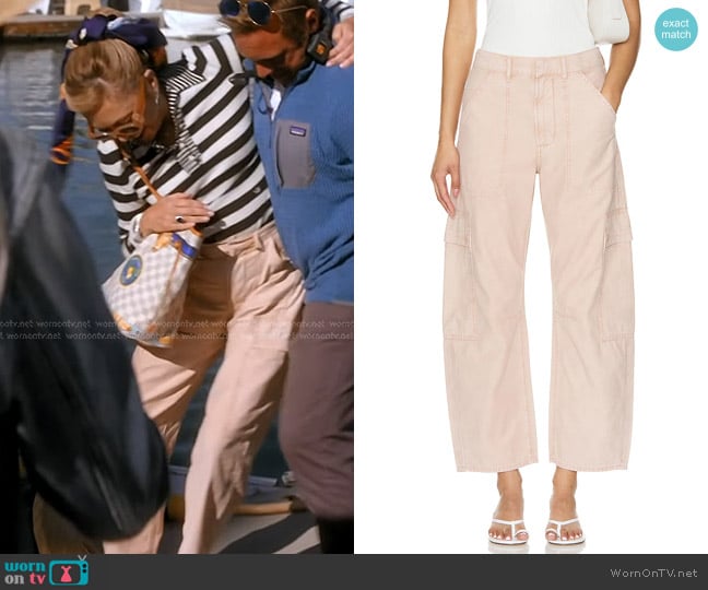 Sutton’s pink cargo pants on RHOBH