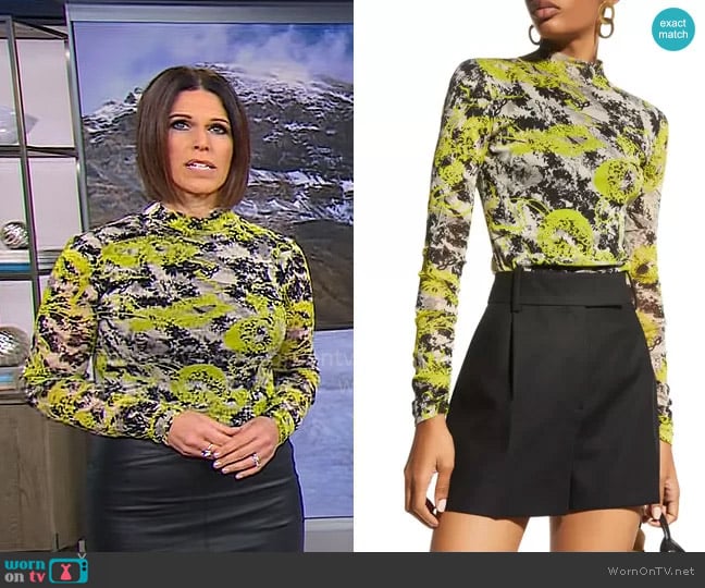 Diane von Furstenberg Remy Top worn by Dana Jacobson on CBS Mornings