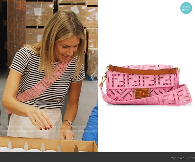 Fendi Mamma Baguette 2 Way Shoulder Bag worn by Erin Lichy on The Real Housewives of New York City