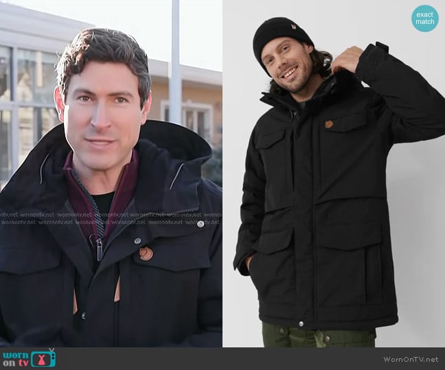 Fjallraven Nuuk Parka with Detachable Faux Fur worn by Sam Brock on Today