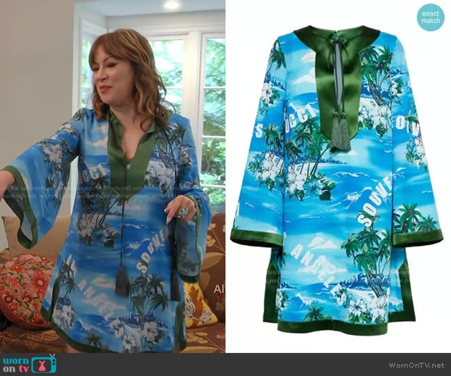 Gucci Printed Minidress worn by Jennifer Tilly on The Real Housewives of Beverly Hills