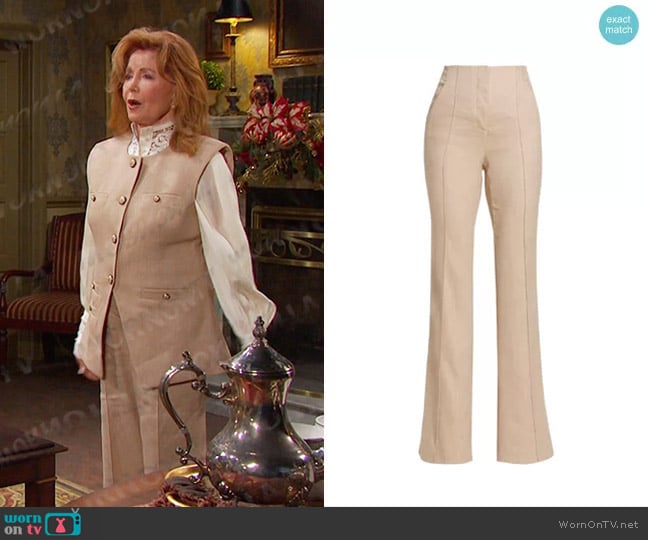 Maggie’s beige pants on Days of our Lives