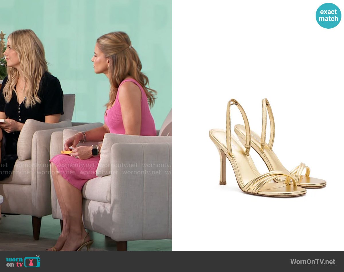 Larroudé Annie Sandals worn by Natalie Morales on The Talk