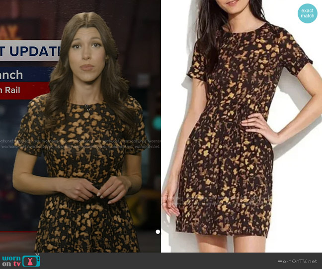 Madewell Shadow Songbird dress worn by Lindsay Tuchman on Good Morning America