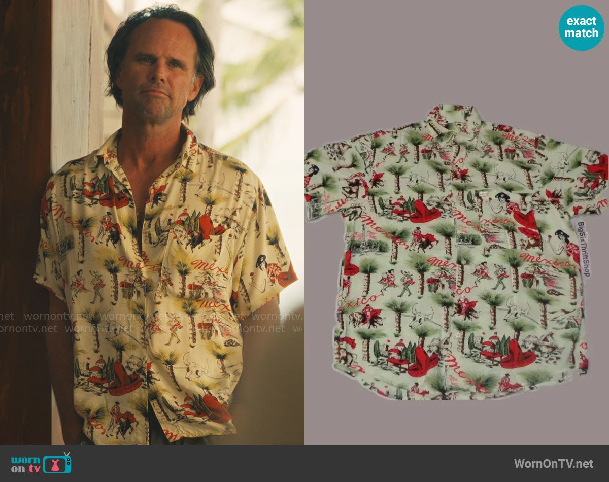 Marciano by Guess Vintage Shirt worn by Rick Hatchett (Walton Goggins) on The White Lotus