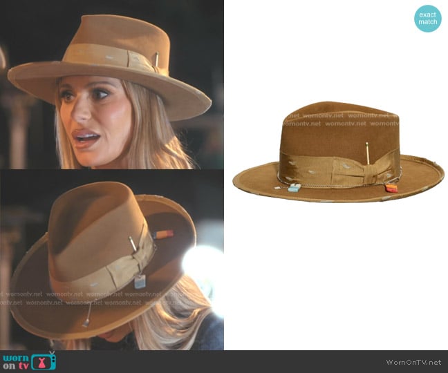 Nick Fouquet 677 Fedora Hat in Brown worn by Dorit Kemsley on The Real Housewives of Beverly Hills