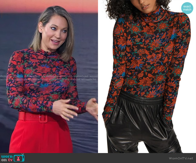 Rag & Bone Wallpaper Shaw Turtleneck worn by Ginger Zee on Good Morning America