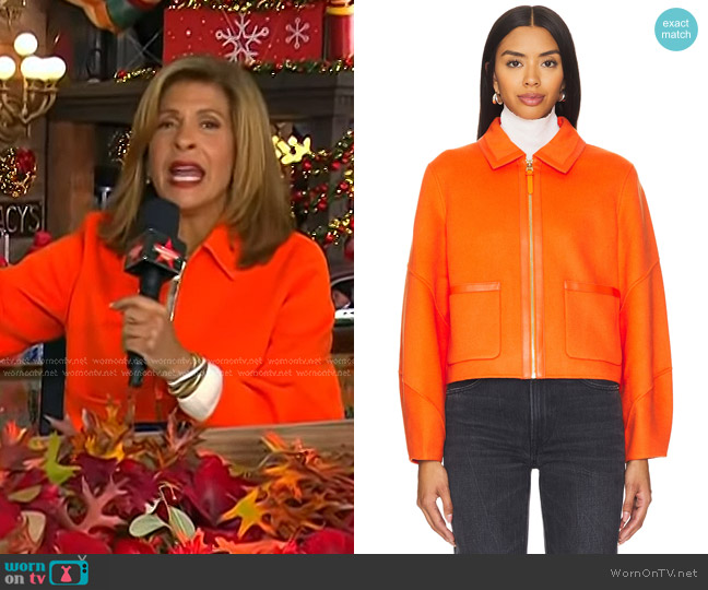 Mackage Solana Jacket in Flame worn by Hoda Kotb on Today