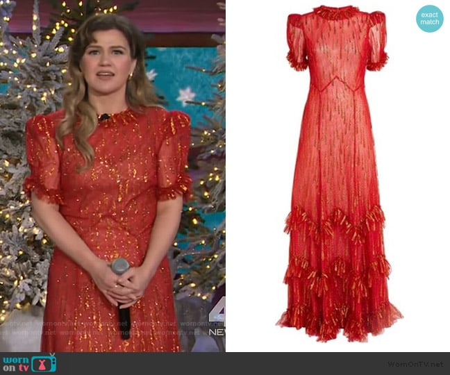 The Vampire's Wife The Scarlett Sky Rocket Dress worn by Kelly Clarkson on The Kelly Clarkson Show