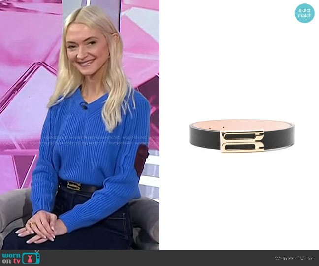 Victoria Beckham Frame Belt worn by Zanna Roberts Rassi on Today