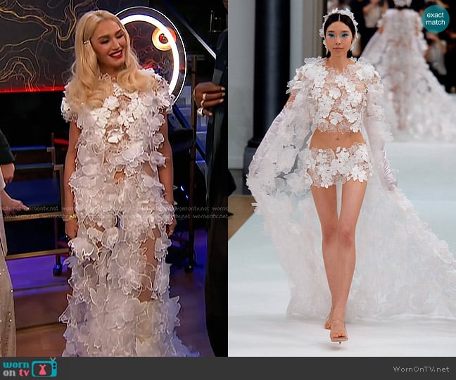 Yanina Autumn Winter 24/25 Collection worn by Gwen Stefani on The Voice