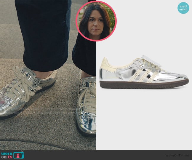 Adidas x Wales Bonner Men's Samba Metallic Leather Low-Top Sneakers worn by Leslie Fisher (Abbi Jacobson) on No Good Deed