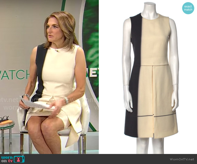 Akris Wool Mini Dress worn by Jill Schlesinger on CBS Mornings