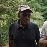 Al Roker’s navy ribbed polo on Today