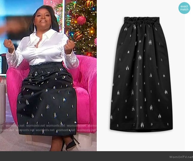 A.L.C. Alexia midi skirt worn by Sherri Shepherd on Sherri