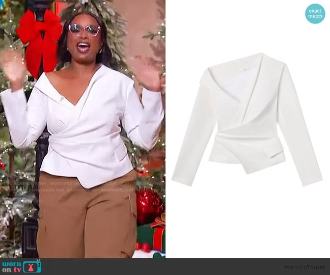 A.L.C. Skyla Asymmetric Top worn by Jennifer Hudson on The Jennifer Hudson Show