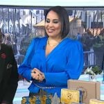 Alejandra Ramos’s blue peplum blouse on Today