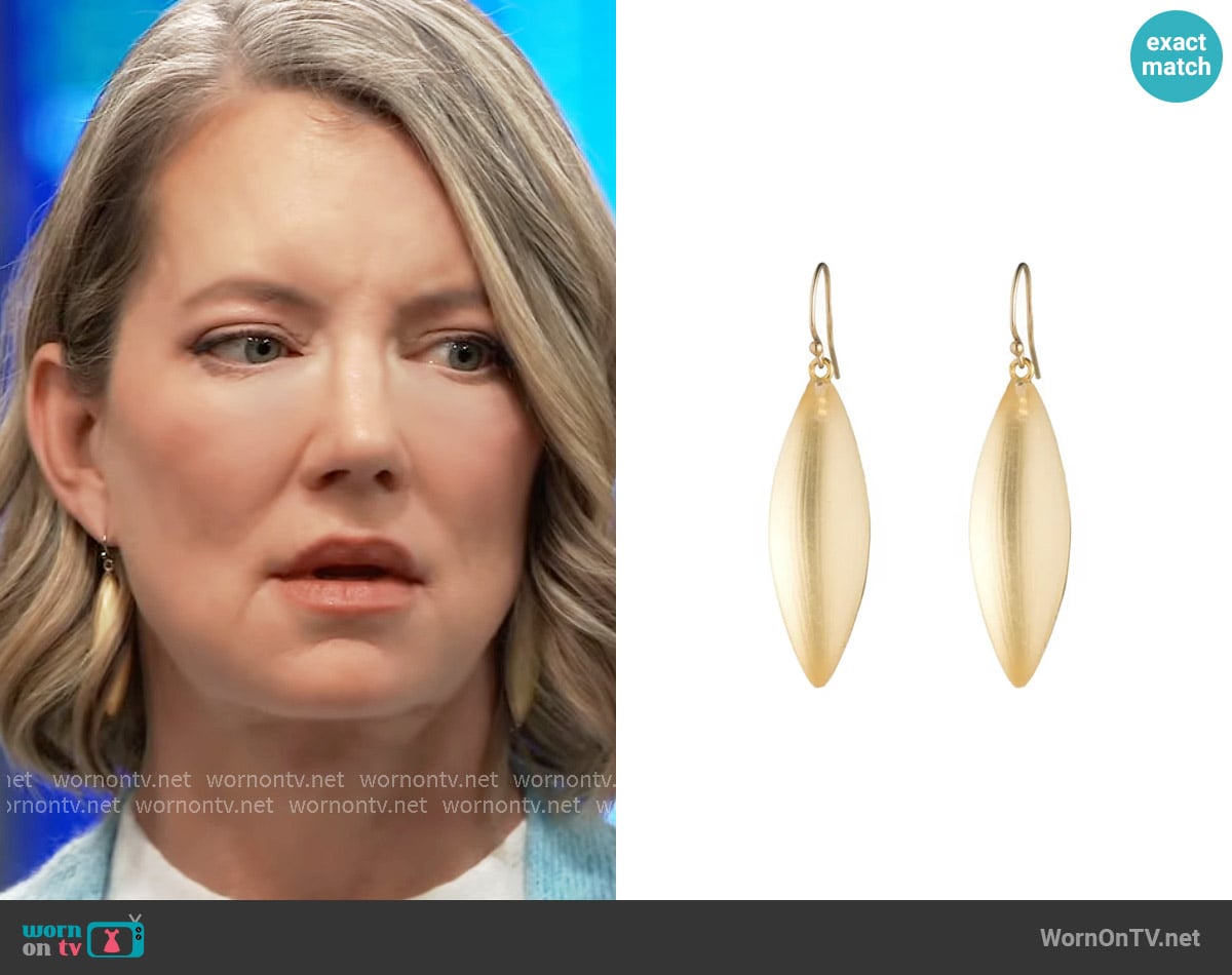 Alexis Bittar Lucite Dangle Earrings worn by Nina Reeves (Cynthia Watros) on General Hospital