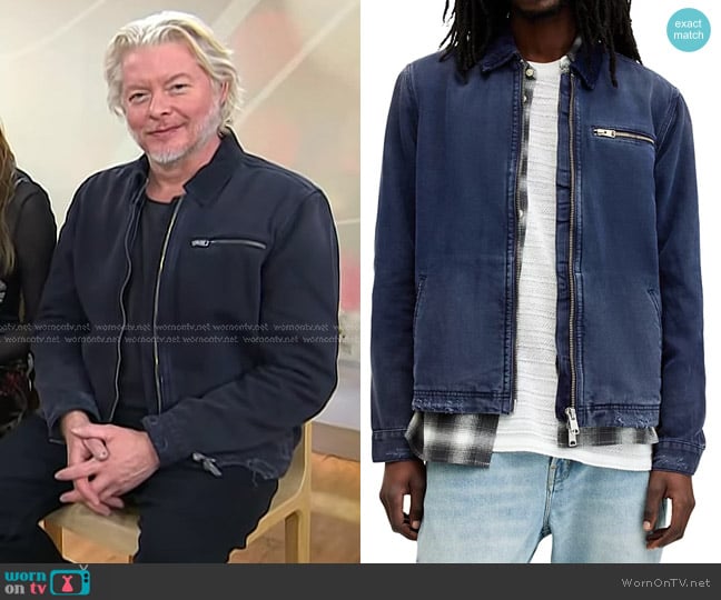 All Saints Rothwell Canvas Jacket worn by Philip Sweet on Today