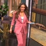 Alyssa’s pink double breasted blazer on The View