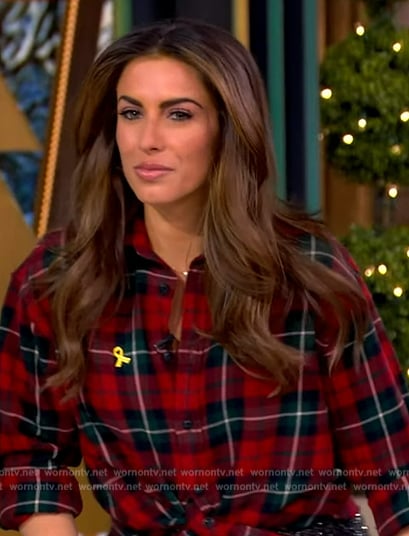 Alyssa's red plaid shirt on The View