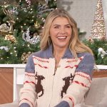 Amanda’s fair isle cardigan on The Talk