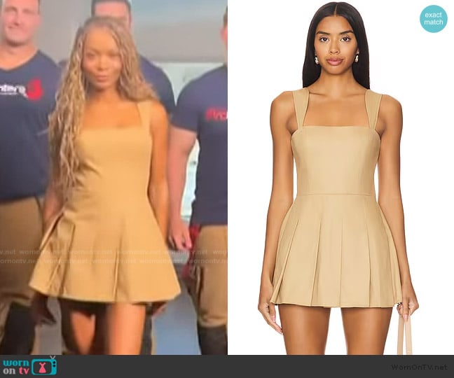 Amanda Uprichard Mercy Romper worn by Zuri Hall on Access Hollywood