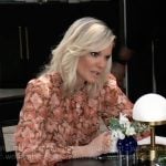 Ava’s coral floral blouse on General Hospital