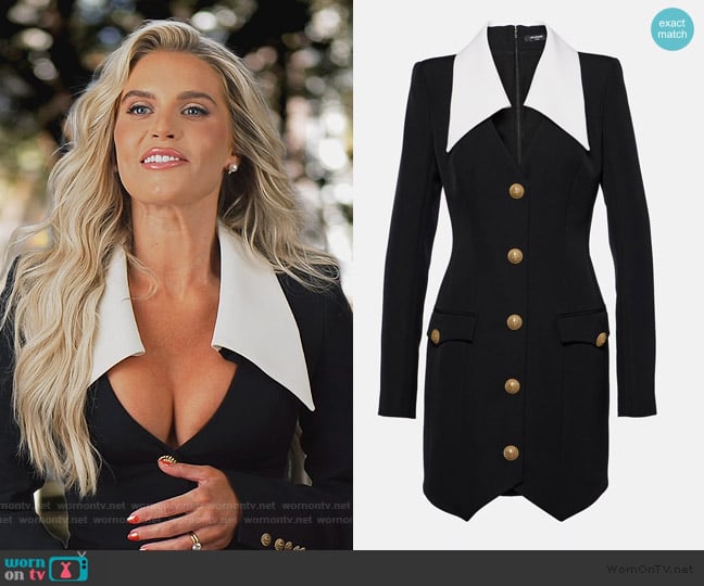 Balmain Virgin wool minidress worn by Madison LeCroy on Southern Charm