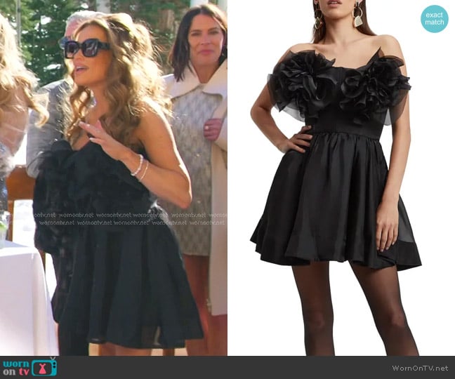 Bardot Fleurette Flower Minidress worn by Britani Bateman on The Real Housewives of Salt Lake City