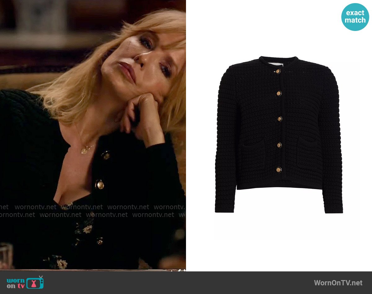 Beth’s black cardigan on Yellowstone