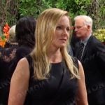 Belle’s black sleeveless dress on Days of our Lives