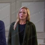 Belle’s green coat on Days of our Lives