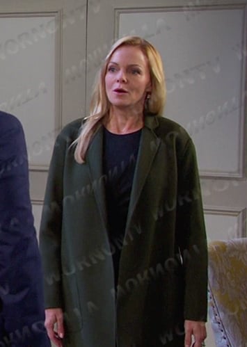 Belle's green coat on Days of our Lives