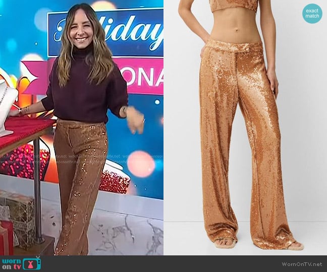 Bershka Sequined pants worn by Lilliana Vazquez on Today