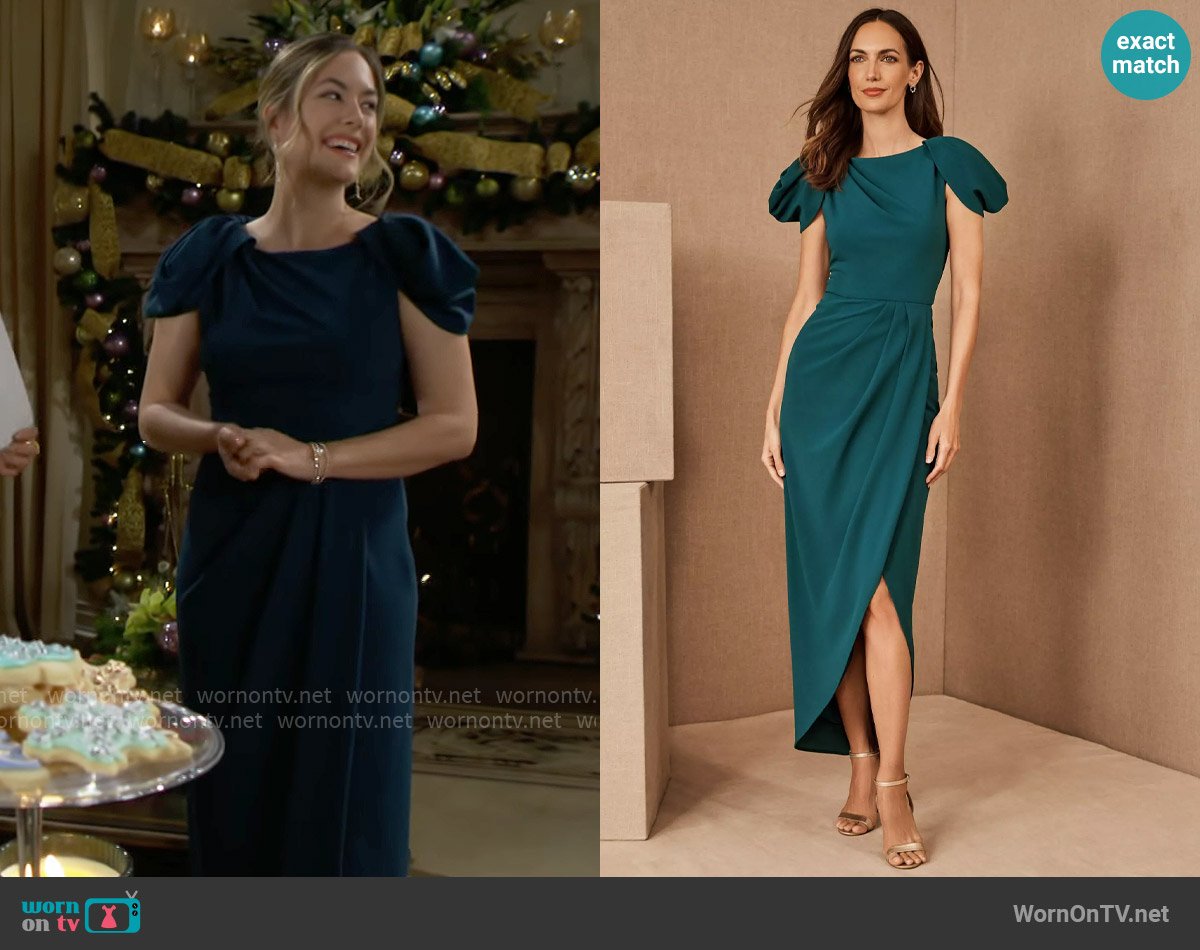 BHLDN Sayre Dress worn by Hope Logan (Annika Noelle) on The Bold and the Beautiful