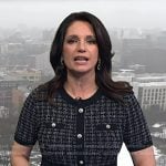 Maria's black tweed mini dress on Today