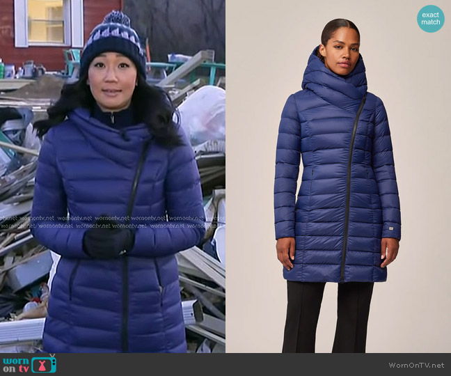 Soia & Kyo Karelle Water Repellent 700 Fill Power Down Puffer Coat worn by Kathy Park on Today