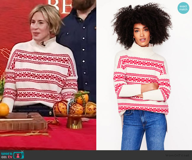 Boden Jessica Oversized Sweater worn by Erin Napier on Today