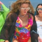 Britani’s floral swimsuit on The Real Housewives of Salt Lake City